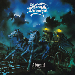 KING DIAMOND LP ABIGAIL VINIL CLEAR BLUE WITH GREEN & ORANGE SPLATTER LIMITADO EM 200 UNIDADES