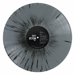 KISS LP ICON GREATEST HITS VINIL SILVER BLACK SPLATTER 2023 WALMART EXCLUSIVE - ALTEA RECORDS