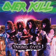 OVERKILL LP TAKING OVER VINIL COLORIDO PINK & BLACK MARBLE 2023 MARCA NA CAPA