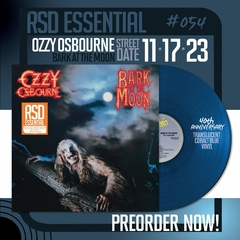 OZZY OSBOURNE LP BARK AT THE MOON VINIL (TRANSLUCENT COBALT BLUE VINYL) (RSD ESSENTIALS) 2023 MARCA NA CAPA