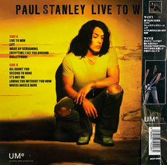 PAUL STANLEY LP LIVE TO WIN VINIL COLORIDO GOLD OBI JAPÃO 2020 - ALTEA RECORDS