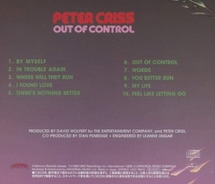 PETER CRISS CD OUT OF CONTROL HR/HM 1000 2020 JAPAN - comprar online