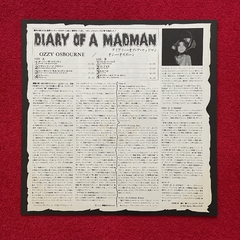 OZZY OSBOURNE LP DIARY OF MADMAN VINIL BLACK 1982 JAPAN - loja online