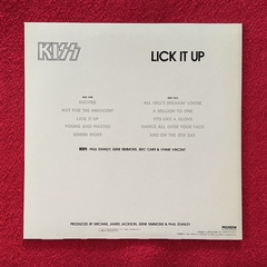 KISS LP LICK IT UP VINIL BLACK 1983 JAPAN - ALTEA RECORDS