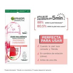 AMPOLLA EN MASCARILLA DE TELA - ácido hilurónico con extracto de sandía / melancia GARNIER - tienda online