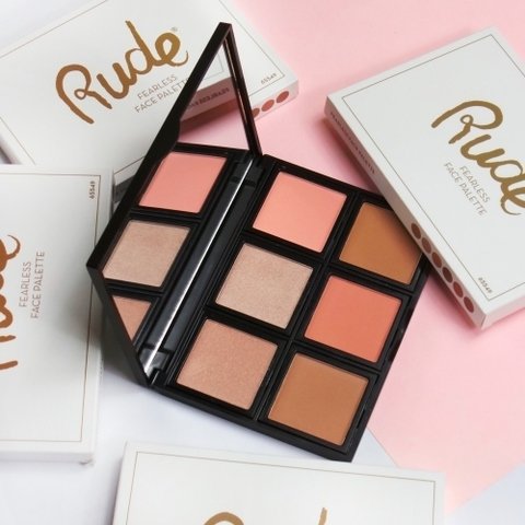 Paleta x 6 Contorno/Rubor/Iluminación - Fearless Rude Cosmetics