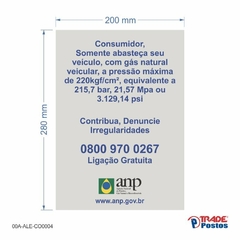 Adesivo Pilar - GNV 280x200mm / AID-AL-CO0004