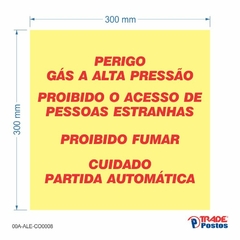 Adesivo Pilar - Perigo 300x300mm / AID-AL-CO0008