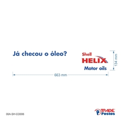 Adesivo Já checou o Óleo Shell Helix - 00A-SH-CO006