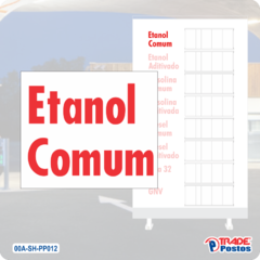 Adesivo Etanol Comum Para Painel de Preço - Sem Iluminação - PP012 - PP23