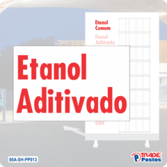 Adesivo Etanol Aditivado Para Painel de Preço - Sem Iluminação - PP013 - PP024