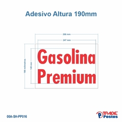 Adesivo Gasolina Premium Para Painel de Preço - Sem Iluminação - PP016 - PP027 - comprar online