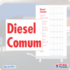 Adesivo Diesel Comum Para Painel de Preço - Sem Iluminação - PP017 - PP028