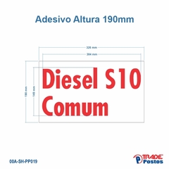 Adesivo Diesel S-10 Comum Para Painel de Preço - Sem Iluminação - PP019 - PP030 - comprar online