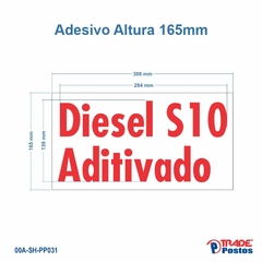 Adesivo Diesel S-10 Aditivado Para Painel de Preço - Sem Iluminação - PP020 - PP031 na internet