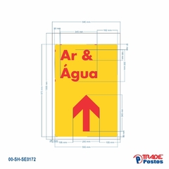 Adesivo Para Sentinela Direcional Shell Refletivo - Ar & Água - Esquerda, Cima, Direita - SE0171 - SE0172 - SE0173 na internet