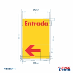 Adesivo Para Sentinela Direcional Shell Refletivo - Entrada - Esquerda, Cima, Direita - SE0174 - SE0175 - SE0176 - comprar online