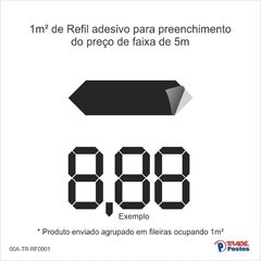 1m² de Refil para faixa de 2 preços