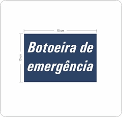 Adesivo Botoeira de Emergência - AID-IP-0033