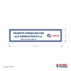 Adesivo Combustível Fornecido por Base RIBEIRAO PRETO / SP - 23.314.594/0050-99 - AID-AL-MM017