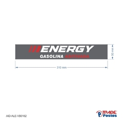 Adesivo Gasolina Energy / AID-AL-VB0162-50x310mm