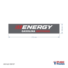 Adesivo Gasolina Energy / AID-AL-VB0167-59x312mm