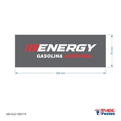 Adesivo Gasolina Energy / AID-AL-VB0174-75x209mm