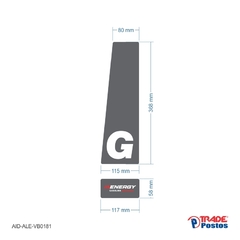 Adesivo Gasolina Energy Direito / AID-AL-VB0181-426x117mm