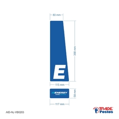 Adesivo Etanol Energy Esquerdo / AID-AL-VB0203-426x117mm