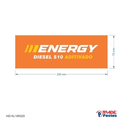 Adesivo Diesel S10 Energy / AID-AL-VB0220-75x209mm