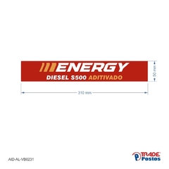 Adesivo Diesel S500 Energy / AID-AL-VB0231-50x310mm