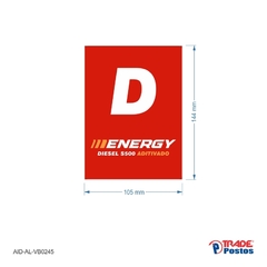 Adesivo Diesel S500 Energy / AID-AL-VB0245-144x105mm