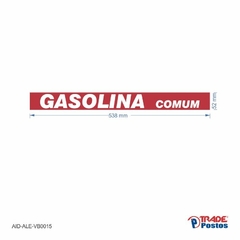 Adesivo Gasolina Comum / AID-AL-VB0015-52x538mm