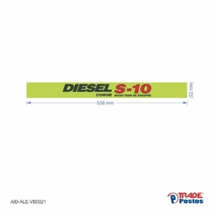 Adesivo Diesel S10 Comum / AID-AL-VB0021-52x538mm