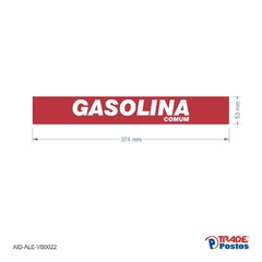 Adesivo Gasolina Comum / AID-AL-VB0022-53x374mm