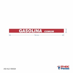 Adesivo Gasolina Comum / AID-AL-VB0029-53x748mm