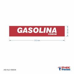 Adesivo Gasolina Comum / AID-AL-VB0036-59x312mm