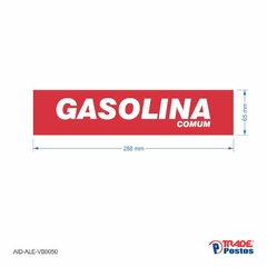 Adesivo Gasolina Comum / AID-AL-VB0050-65x288mm
