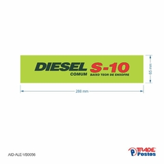 Adesivo Diesel S10 Comum / AID-AL-VB0056-65x288mm
