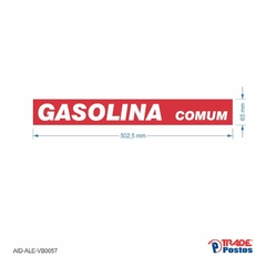 Adesivo Gasolina Comum / AID-AL-VB0057-65x502,5mm