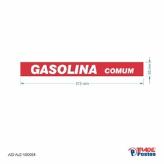 Adesivo Gasolina Comum / AID-AL-VB0064-65x575mm