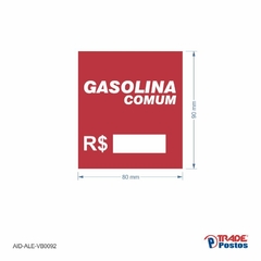 Adesivo Gasolina Comum / AID-AL-VB0092-90x80mm
