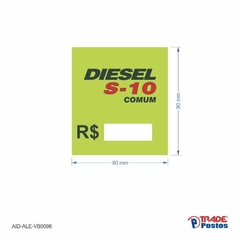 Adesivo Diesel S10 Comum / AID-AL-VB0098-90x80mm