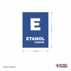 Adesivo Etanol Comum / AID-AL-VB0102-144x105mm