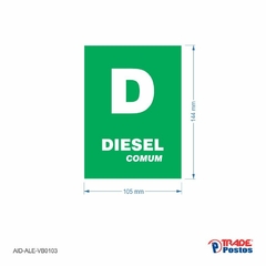 Adesivo Diesel Comum / AID-AL-VB0103-144x105mm