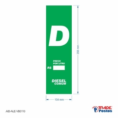 Adesivo Diesel Comum / AID-AL-VB0110-358x104mm