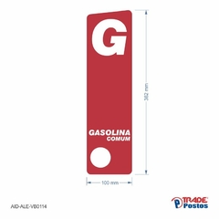 Adesivo Gasolina Comum Direito / AID-AL-VB0114-362x100mm