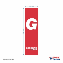 Adesivo Gasolina Comum / AID-AL-VB0148-360x100mm