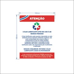 Adesivo Descarte do Óleo/AID-EX-0005 - comprar online