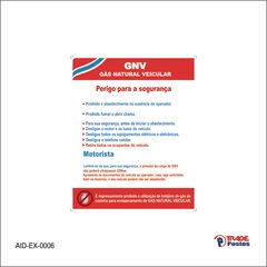 Adesivo GNV Perigo Segurança/AID-EX-0006